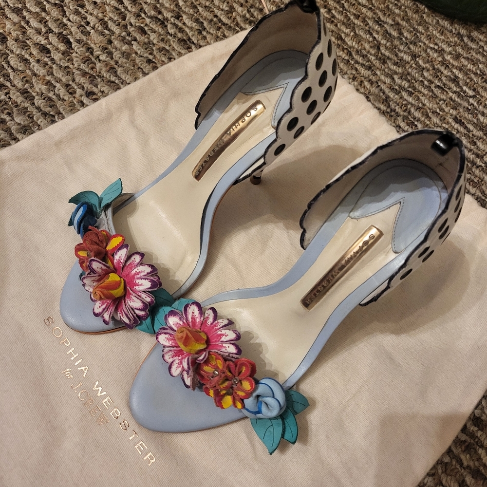 Sophia Webster Lilico open toe floral heals in 36 Eu - 6 US - Picture 7 of 8